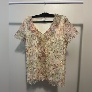 Jacqueline Riu Multicolor Textured Blouse